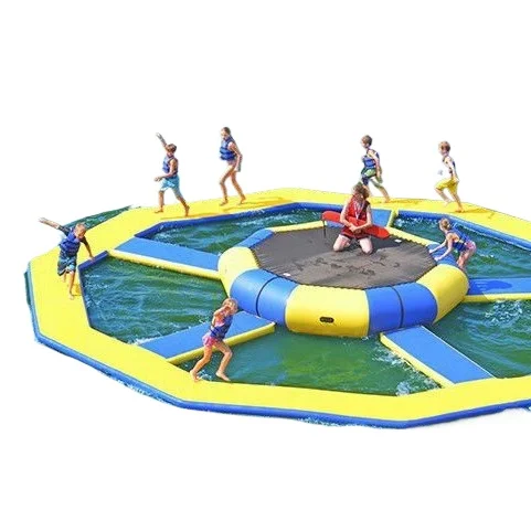 Inflatable Water Park Equipment Floating Trampoline