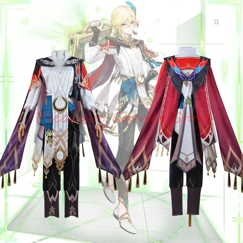 

Sky01 XS-3XL In Stock Game Genshin Impact Kaveh Cosplay Costume Uniform Full Set Kaveh Cosplay Suits Heat Resistant SynthetSd01$