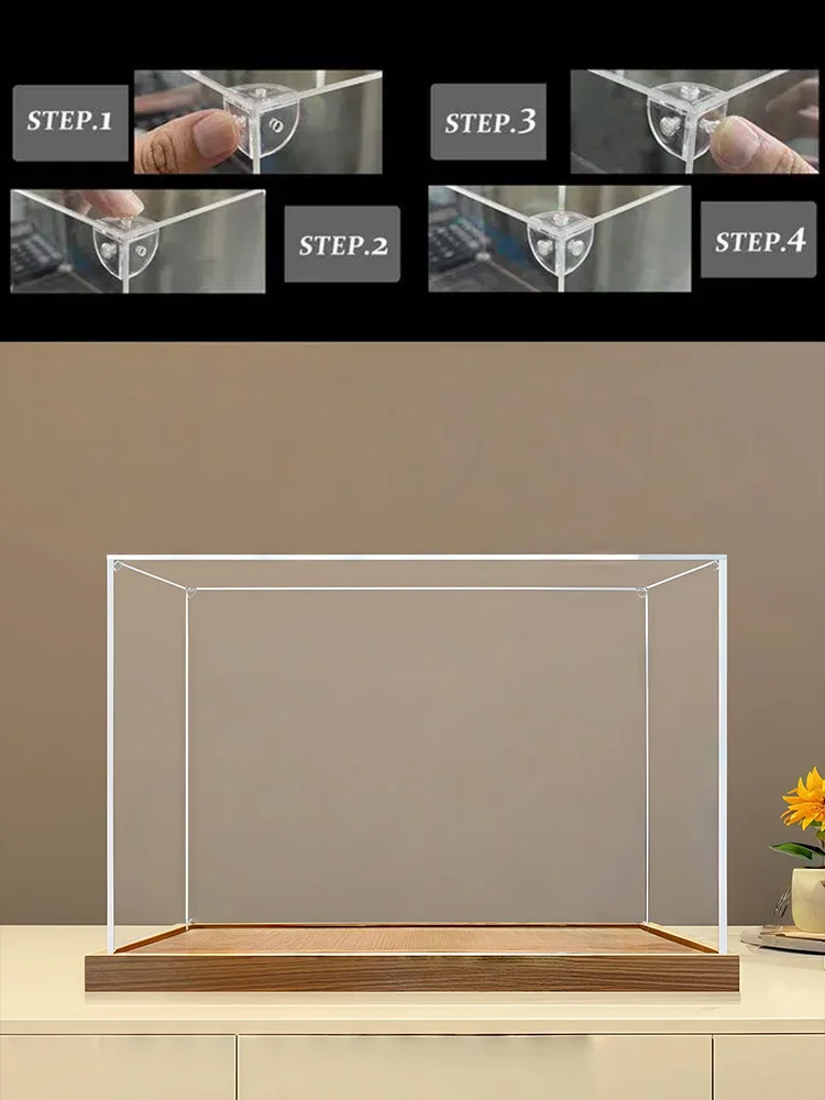 透明アクリルディスプレイケース 76300モデル用、ビルディングブロック防塵コレクションショーケースボックス、サイズ40x35x35cm 厚さ3mm
