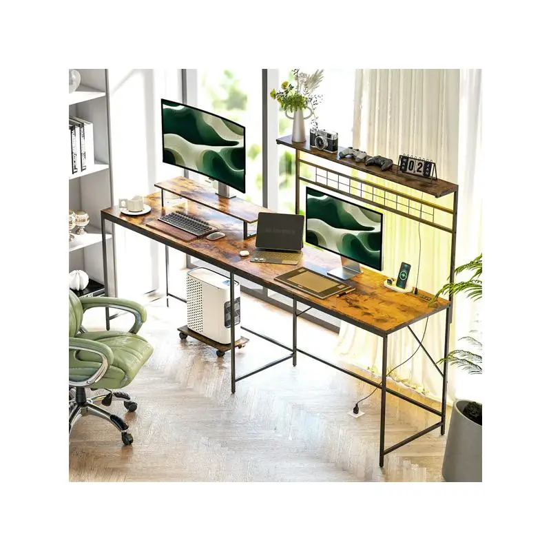 مكتب مكتب لأجهزة الكمبيوتر، تصميم مدمج، مناسب للاستخدام المنزلي أو المكتبي، أنيق وعملي #2