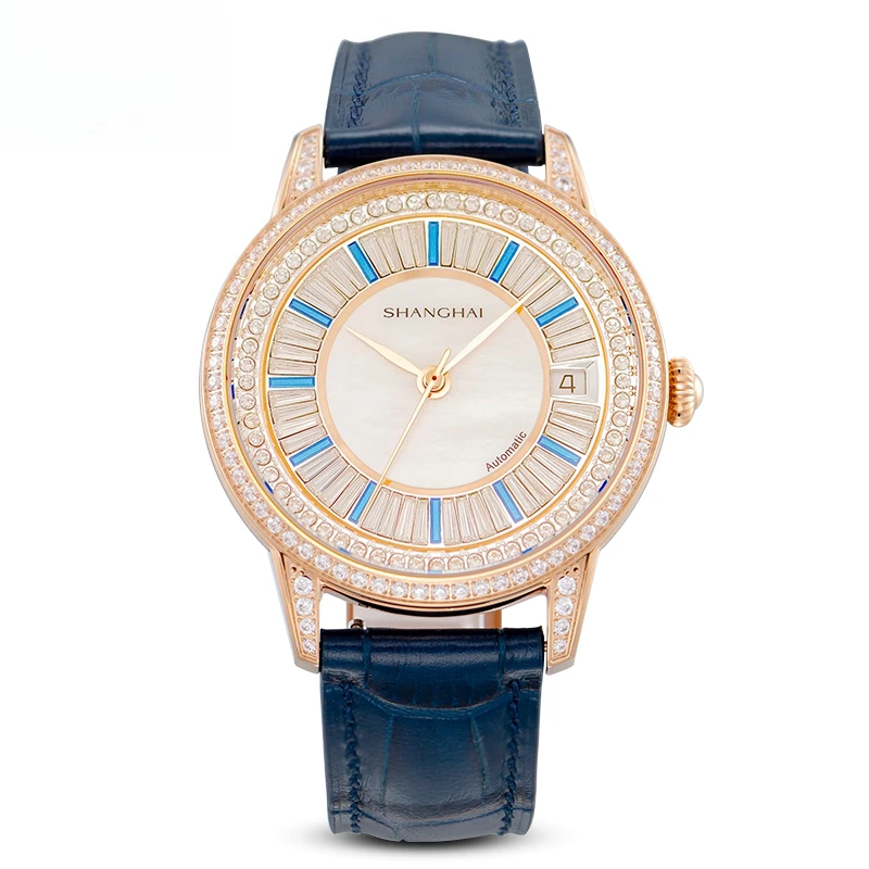 

Shanghai Watch Metropolis Modern Series Crystal Orchid Heart Women's Mechanical Watch