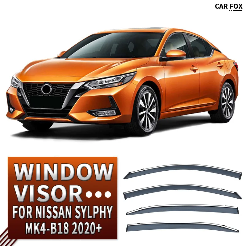 

For Nissan SYLPHY Sentra Car Window Visor Awning Shelters Windshield Side Window Rain Sun Shade Auto Accessories Car Styling