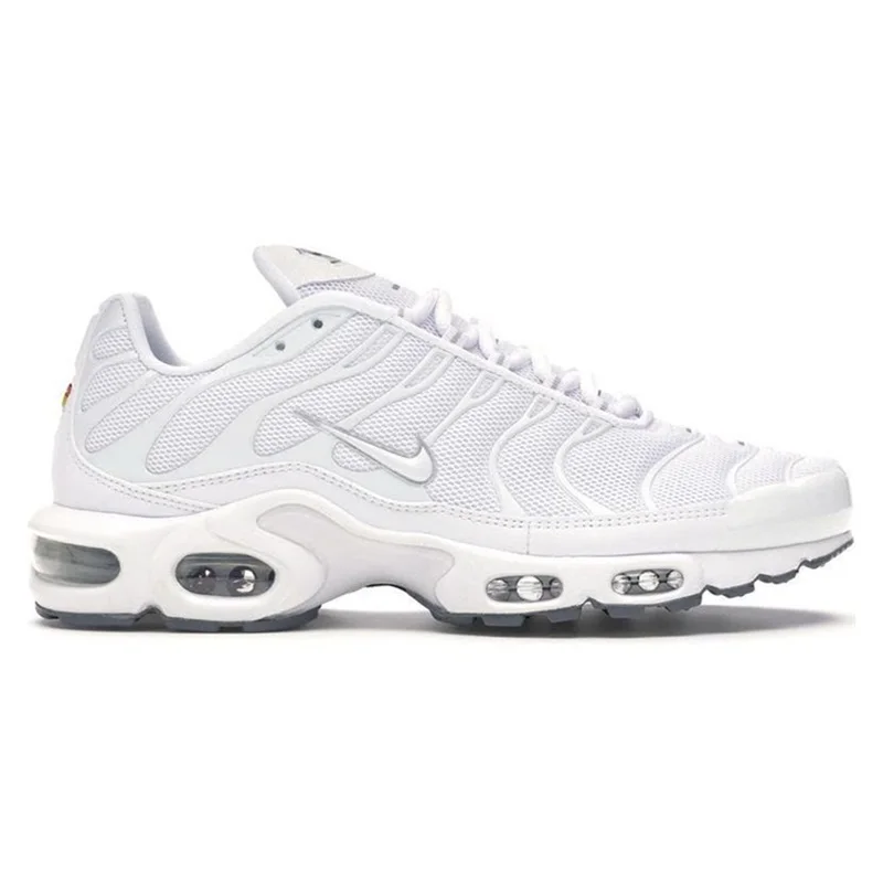 Nike Air Max Plus Tn Triple White Black AirMax Casual Classic Walking Sports Shoe Trainers Sneakers Women Men Running Shoes