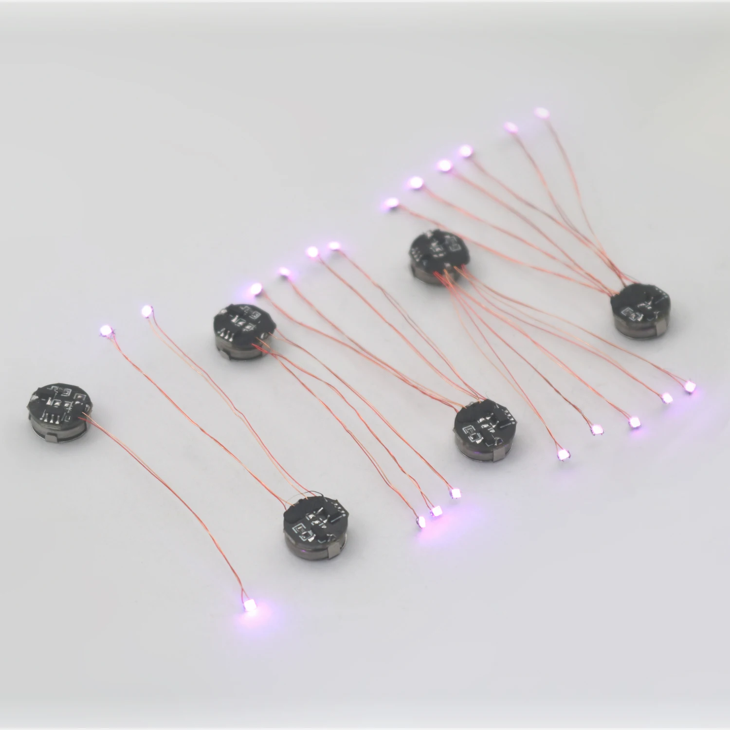 Przewodowa 5cm magnetyczna lampa sterująca Led Magnetron Light Model i Bateria Diy Samochodowe Zabawki Oświetlenie Produkcja Materiałów Dioramy Gunda Robots