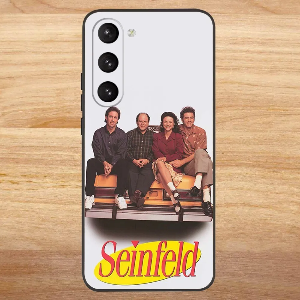 Comedy Seinfeld Phone Case For Samsung S23,23,22,30,21,10,9,Note20 Ultra,Lite,Ultra,5G,Plus,FE,Black Soft Case