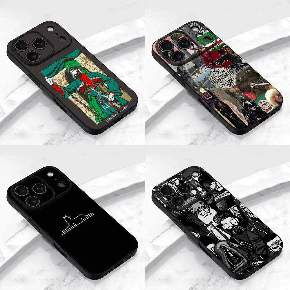 

Chechen Flag Chechnya Logo Phone Case For iPhone 17,16,15,14,13,12,Pro,Max,Plus,E,SE4,Air,Mini Black TPU