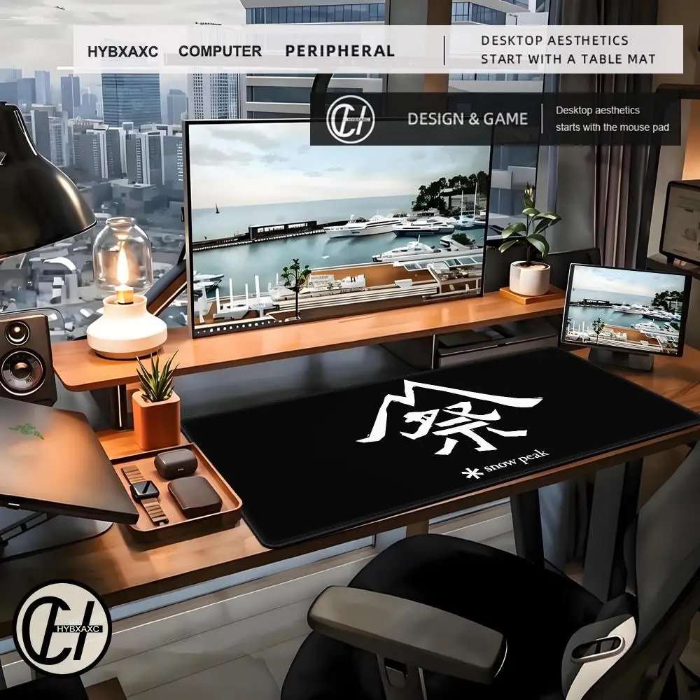Fashion Cool S-Snow P-Peak Mouse Pad Desk Mat Large Non-slip Anti-fray HYBXAXC Keyboard Ergonomic Office Rubber PC Home Custom