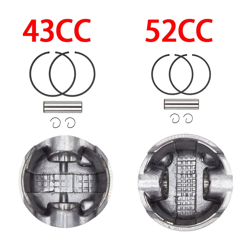 For Walbro CG430 BC430 40-5 43cc 49cc 52cc 2 Stroke Engine Garden Tools Chainsaw Trimmer Blower Gas oline Cylinder Piston Assy