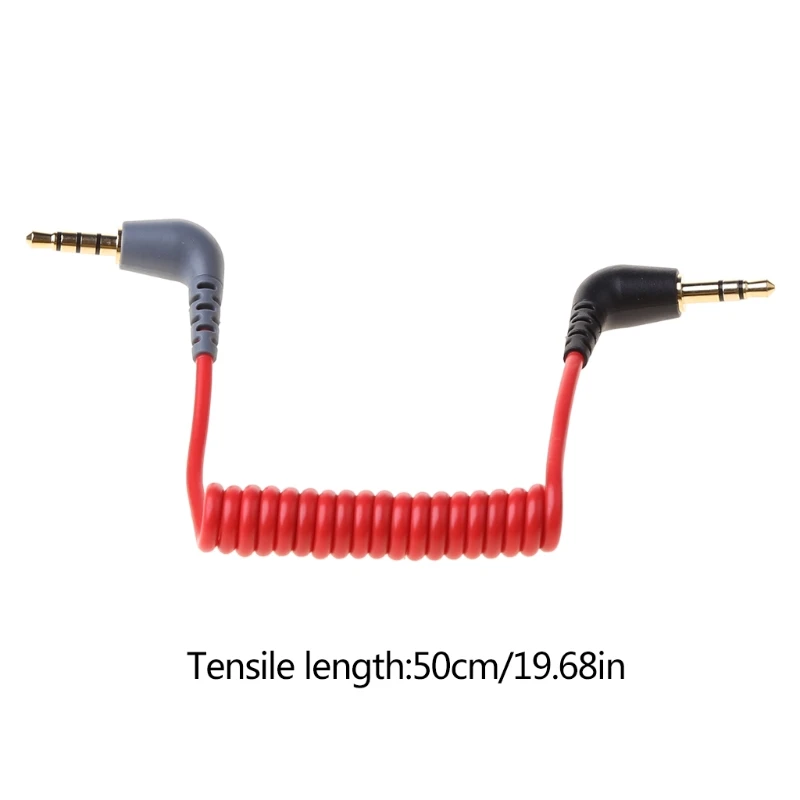 Replacement 3.5mm TRS to 3.5mm TRRS Adapter Cable for RODE SC7 SC2 By Video MIC Dropsale