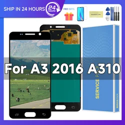 4.7'' SUPER AMOLED A310F LCD For SAMSUNG A3 2016 A310 A310F A3100 LCD Display Touch Screen Digitizer Assembly