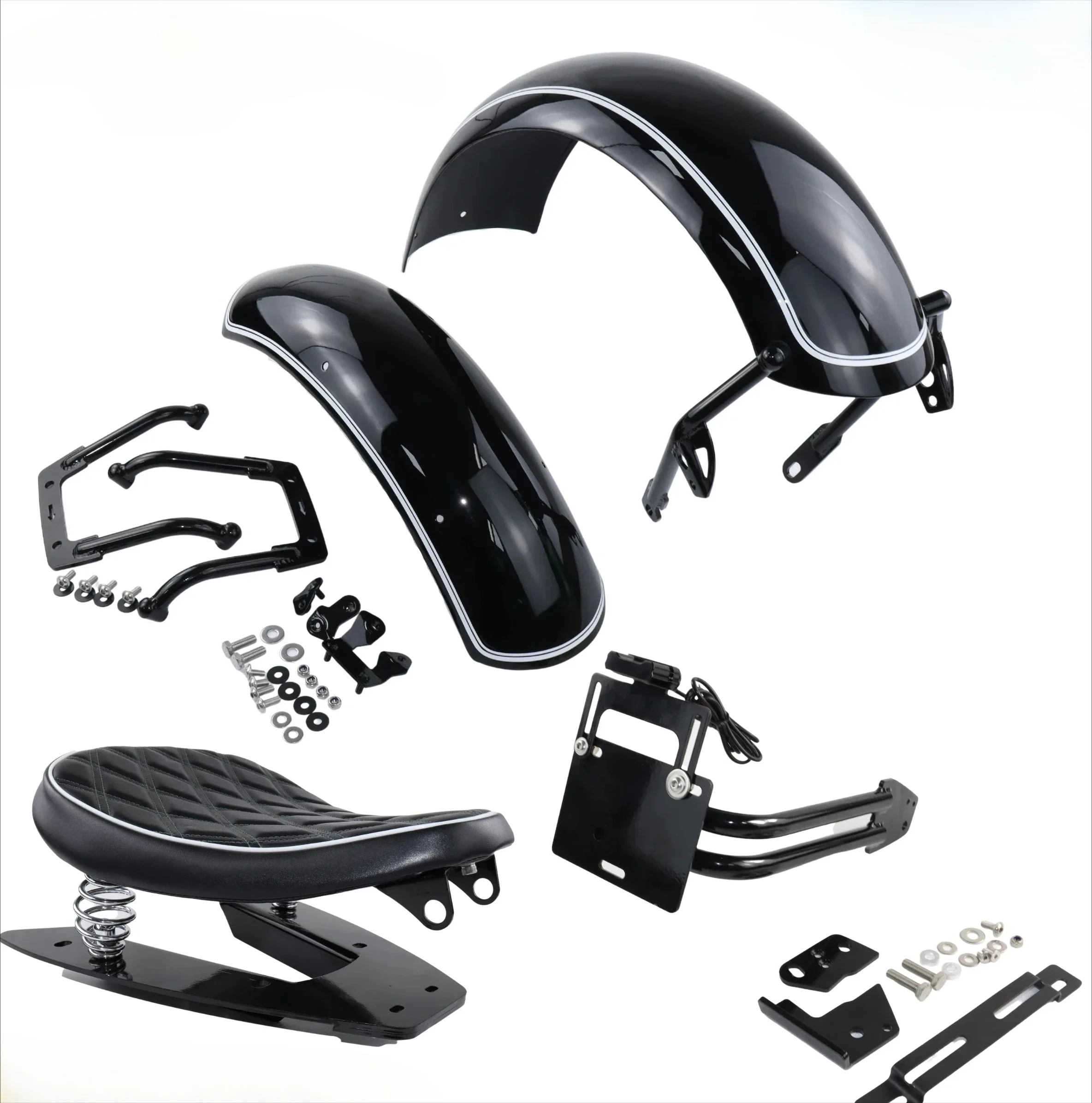 Suitable for BMW R18 Dream Maker,  spring seat, modified front and rear fenders, rear license plate