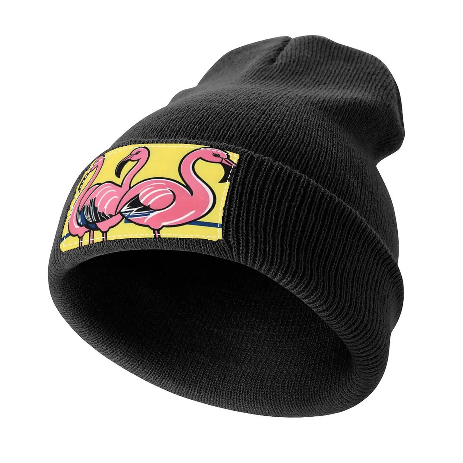 Pink Flamingos Knitted Cap Golf Hat Man Anime Hat Hats Woman Men's