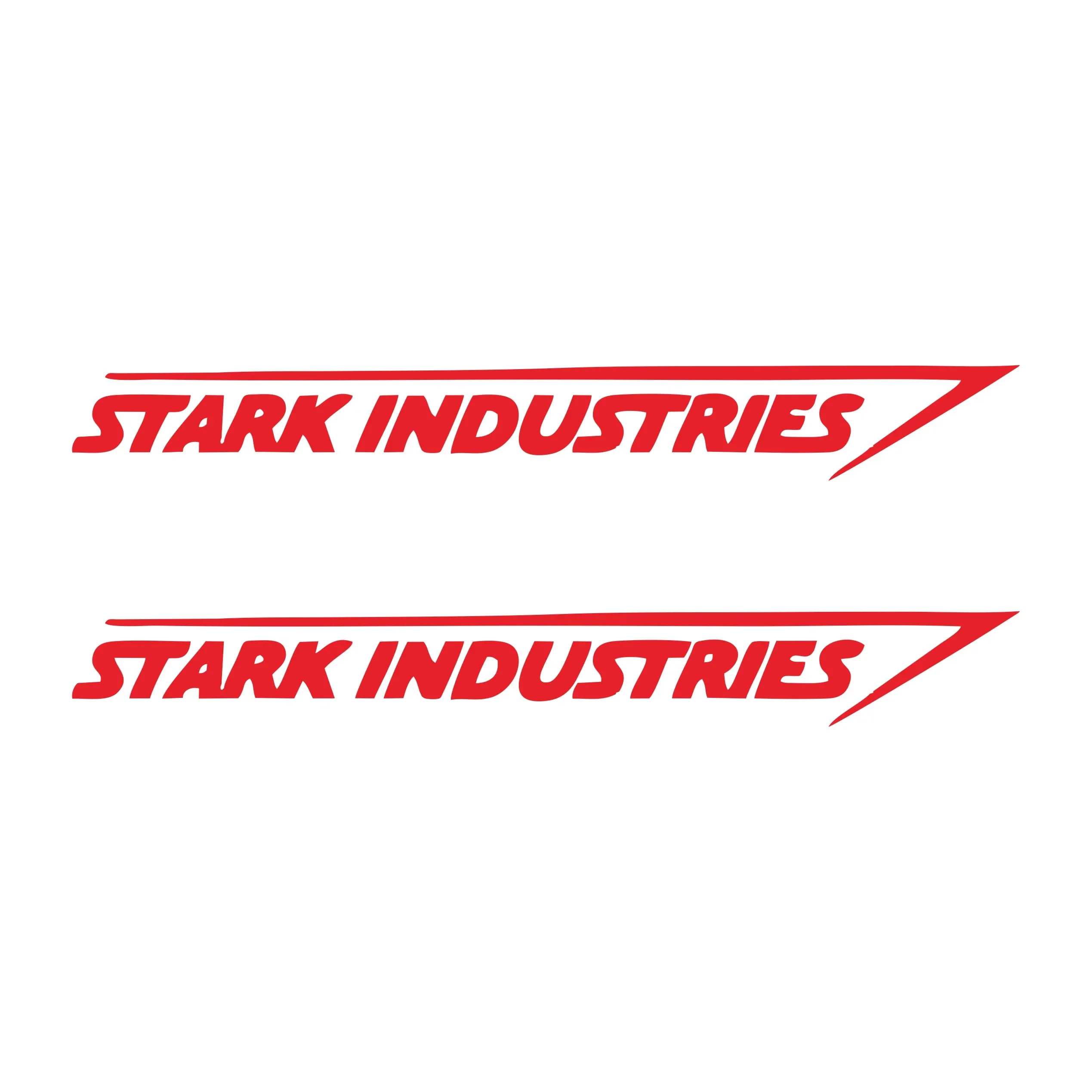 New Design 2 Strips for Stark Industries Body Stripe Stickers for Iron Man Car Styling Racing Stickers PVC, 20cm