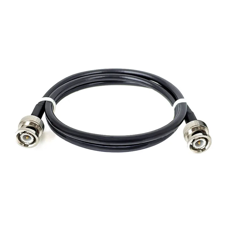 Imagem -03 - Bnc Macho ao Cabo Coaxial do rf da Tomada Rg58 do Macho do Bnc 50 Ohm do Conector do Friso do Cabo Macho do Pino da Tomada do Dobro Bnc Cabo de Fio 0.5m 1m 2m 5m 8m 10m