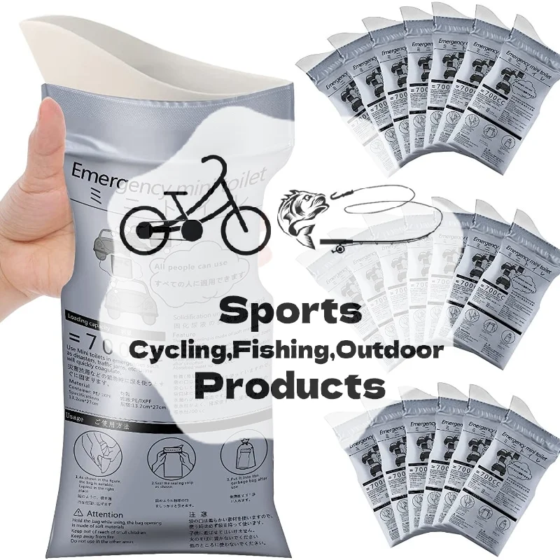1/5PCS Outdoor Emergency Urinate Bags 700ml Easy Take Piss Bags Travel Mini Mobile Toilet for Baby Women Men Vomit Bag
