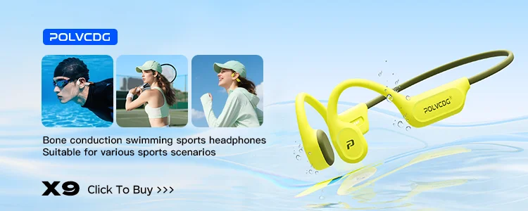 POLVCDG Knochenleitungs-Headset X7 IPX8 32GB Bluetooth 5.3 Kabelloses Headset mit Mikrofon Wasserdicht zum Schwimmen 2023 Neu – Detail 2