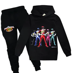 Children Clothing Sets Boys Tracksuits Kids Powerful Ranger Sport Suits Girls Hoodies Long Sleeve Tops+Pants 2pcs Birthday Suit
