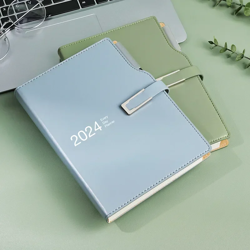 Planner Book Bullet Sketchbook And Journal Organizer Calendar Notebook Agenda Diary 2024 Stationery Daily Notepad 365 Note