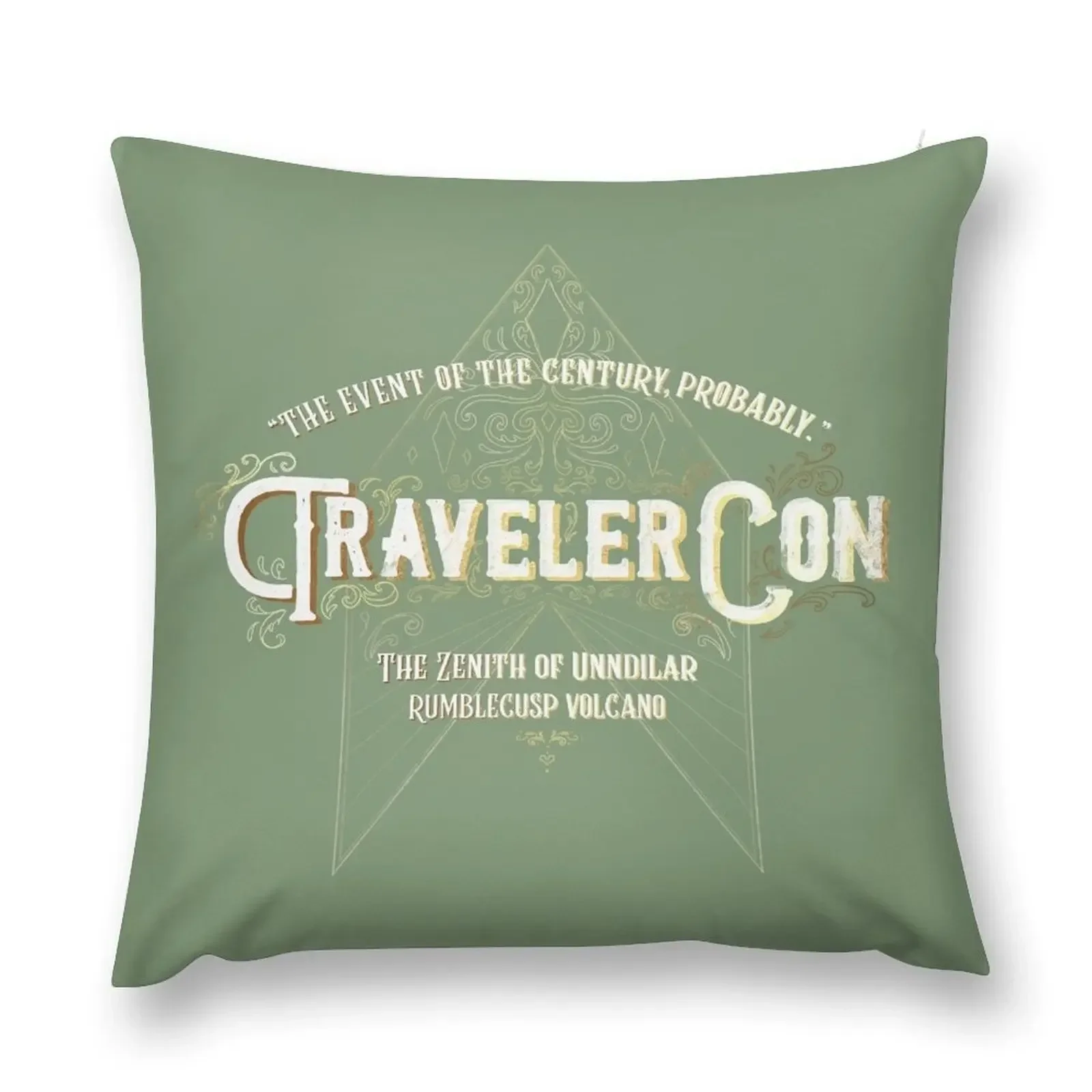 

Traveler Con Poster Throw Pillow Custom Cushion Photo Decorative Cushion ornamental pillows christmas pillow case pillow