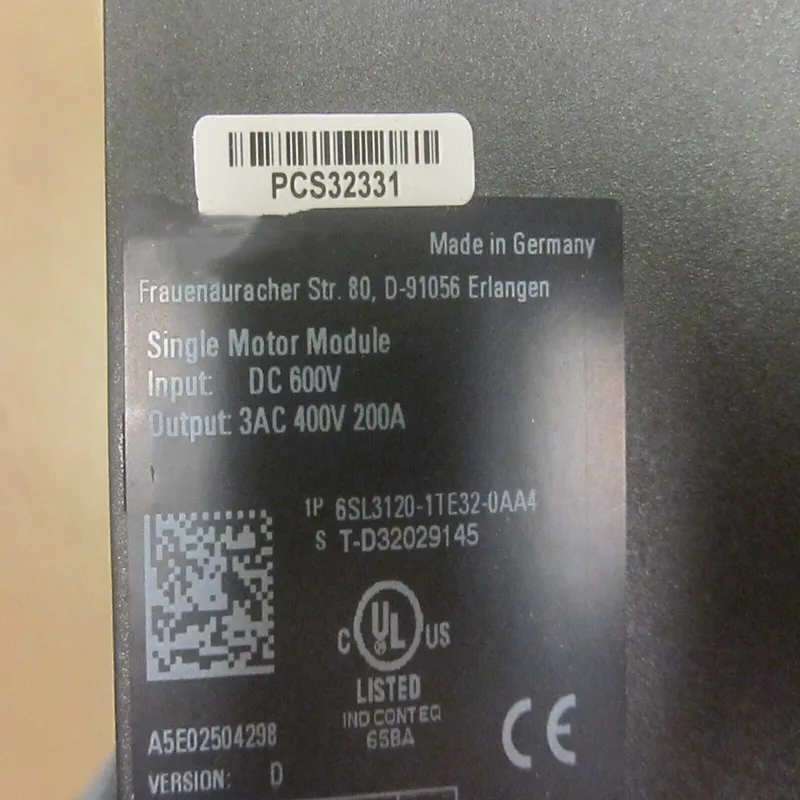 Module 6SL3120-1TE32-0AA4 In Stock