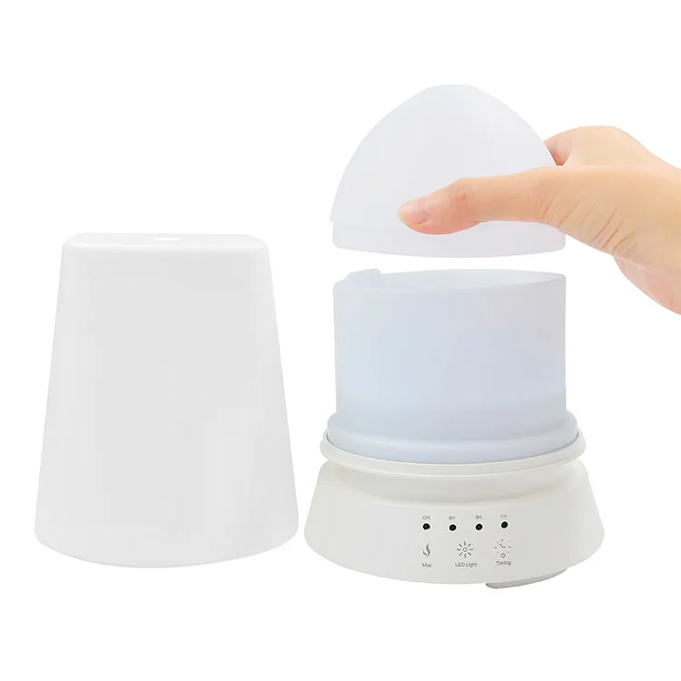 Private Label White Electric Home Essential Oil Diffuser Ultrasonic Air Humidifier with Light