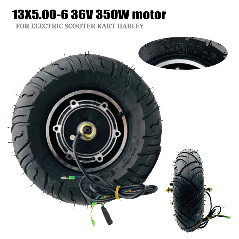 

36V 350W 10 inch skateboard motor with 13X5.00-6 Hub brake scooter electric vehicle