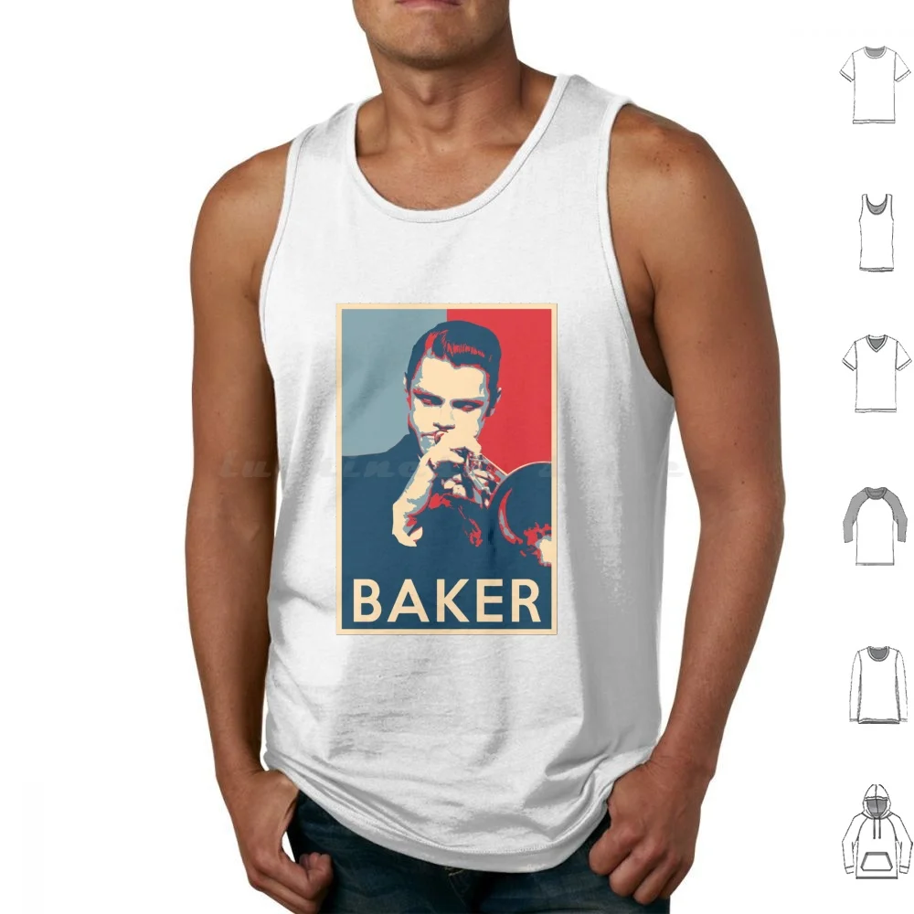 Chet Baker Hope Poster-Sizes Of Jazz History Tank Tops Vest Sleeveless Music Jazz Jazz History Sizes Of Jazz Musician Piano