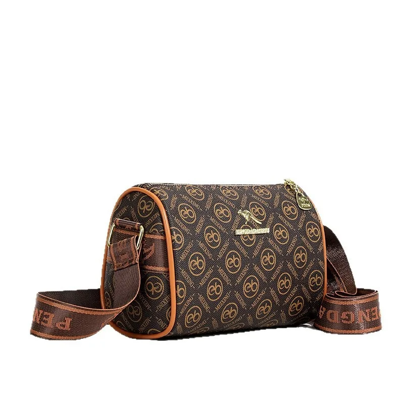 

2025 New Vintage Print Crossbody Bag for Women - Fashionable Pillow Shoulder Bag, Casual Boho Purse, Middle-Aged Mom Handbag
