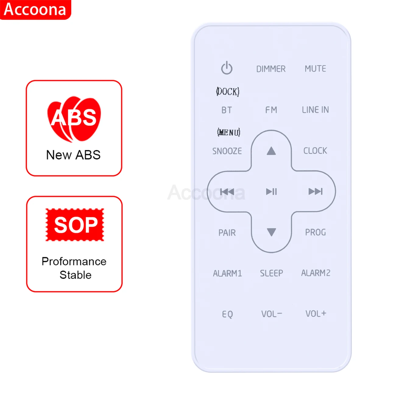 Remote control for RSR DS411  pure acoustics stage SKYWORTH BROOKSTONE STUDIO