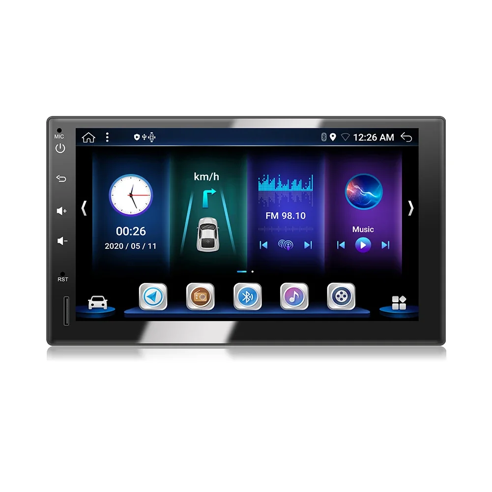 7 inch touch screen universal Car DVD Player FM AM MP5 Radio RDS GPS device  with DSP Car navigation player for universal car