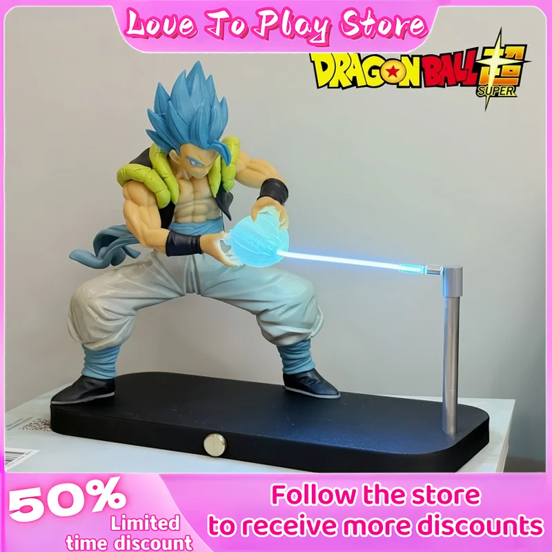 

New 16cm Dragon Ball Super Four Beijita Buloli Wujita Shock Wave Night Light Maglev Action Figure Magnetic Absorption Light Gift
