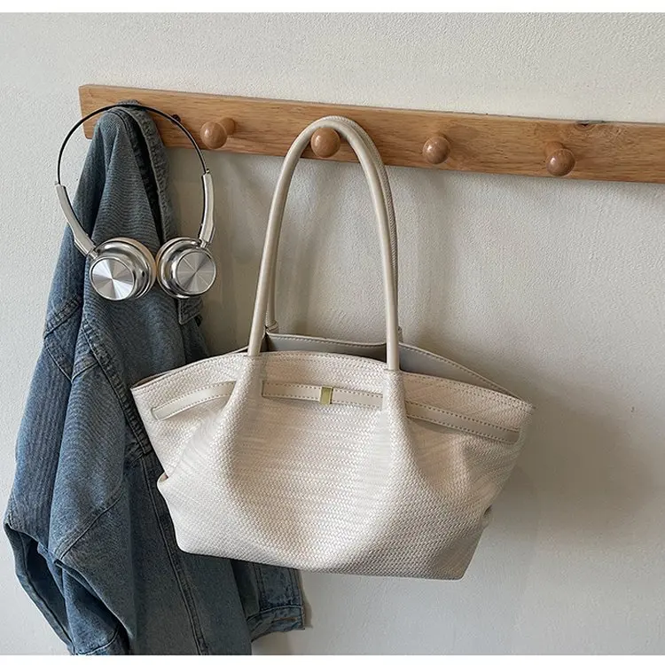 ‌ Borsa a tracolla scozzese alla moda Autunno Novità - Borsa tote da donna con tracolla regolabile, materiale PU, dimensioni medie per viaggi e street style