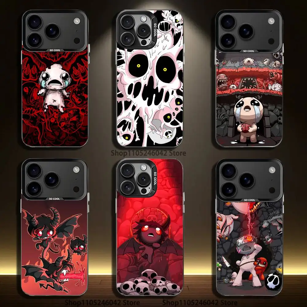 

Game The B-Binding Of Isaac Phone Case For iPhone 17,16,15,14,13,12,11,Pro,XS,Max,Plus,Mini,SE4,E Black Matte Shockproof Cover