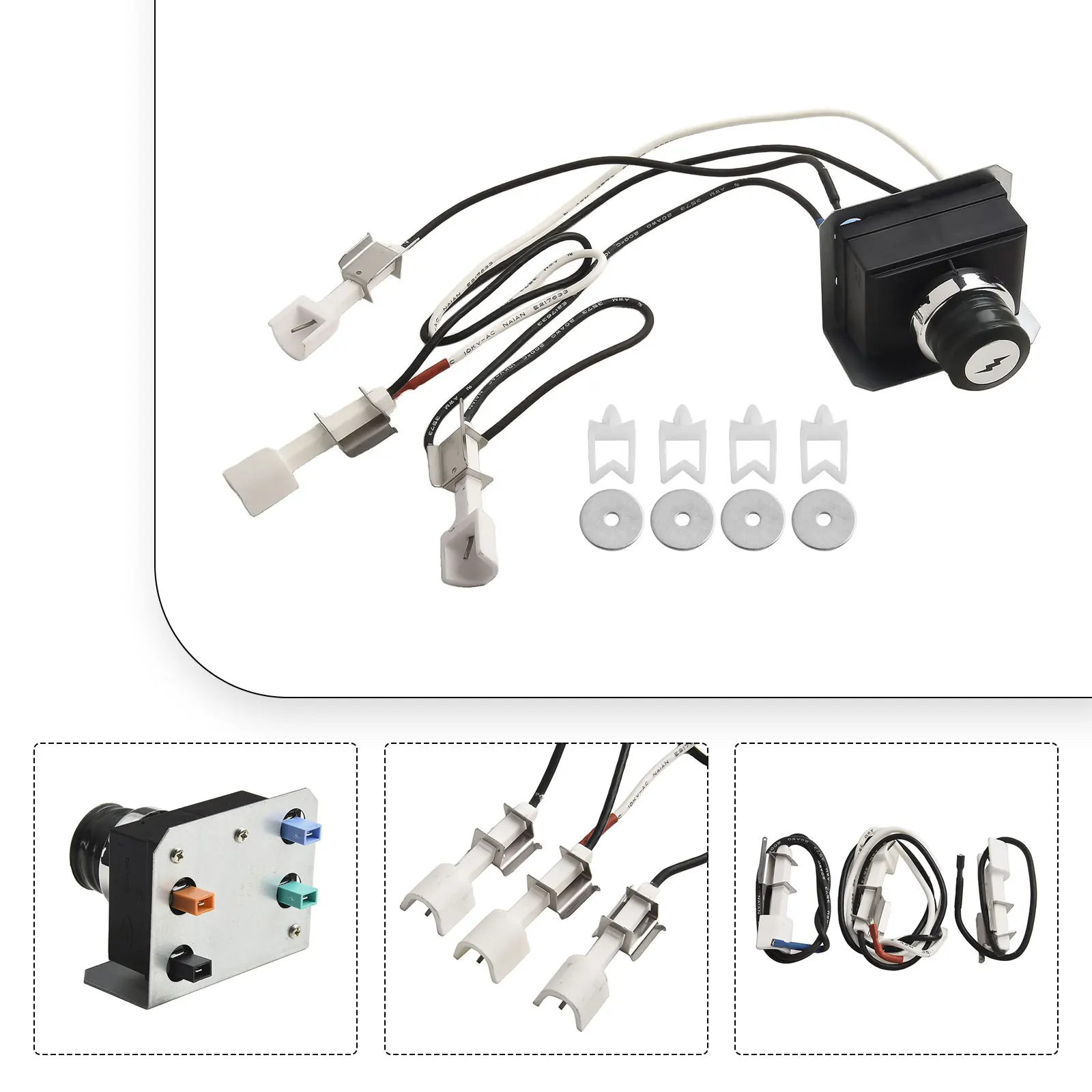 

Wire Clips Collector Box Grill Kit Replacement 7628 Kit Easy To Install ForGenesis Mounted Control With Front