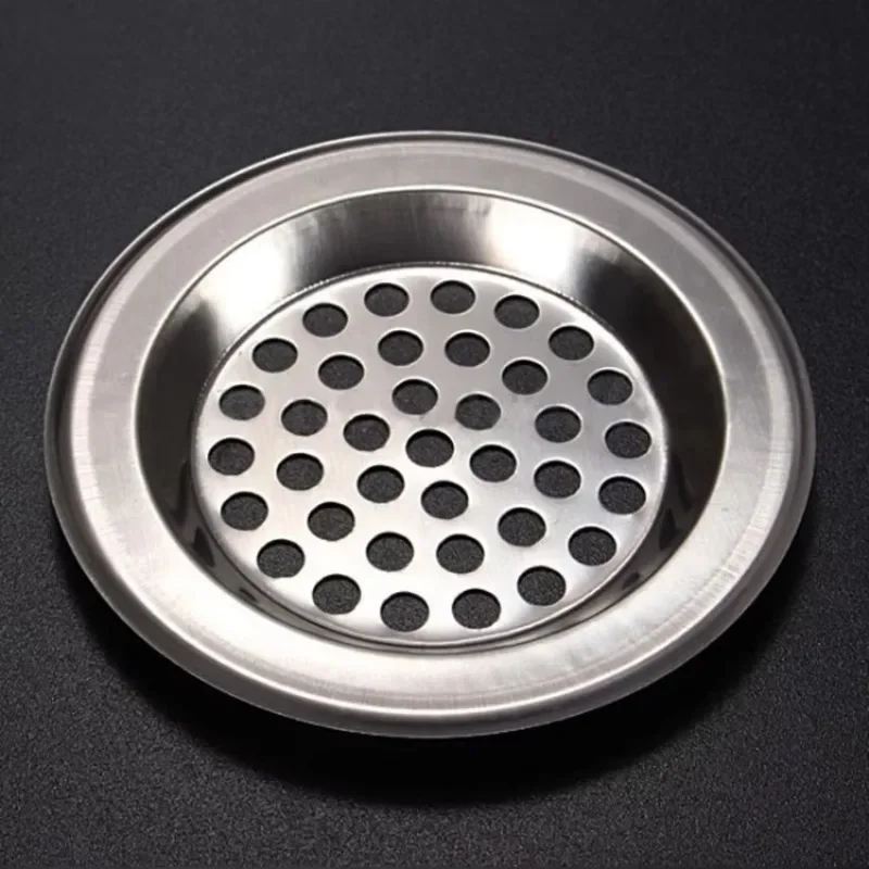 

5 Pcs Circular Pool FunnelStainless Steel Mesh Sink Strainer Kitchen Bath Trap Drain Filter Easy to Handle Impurities