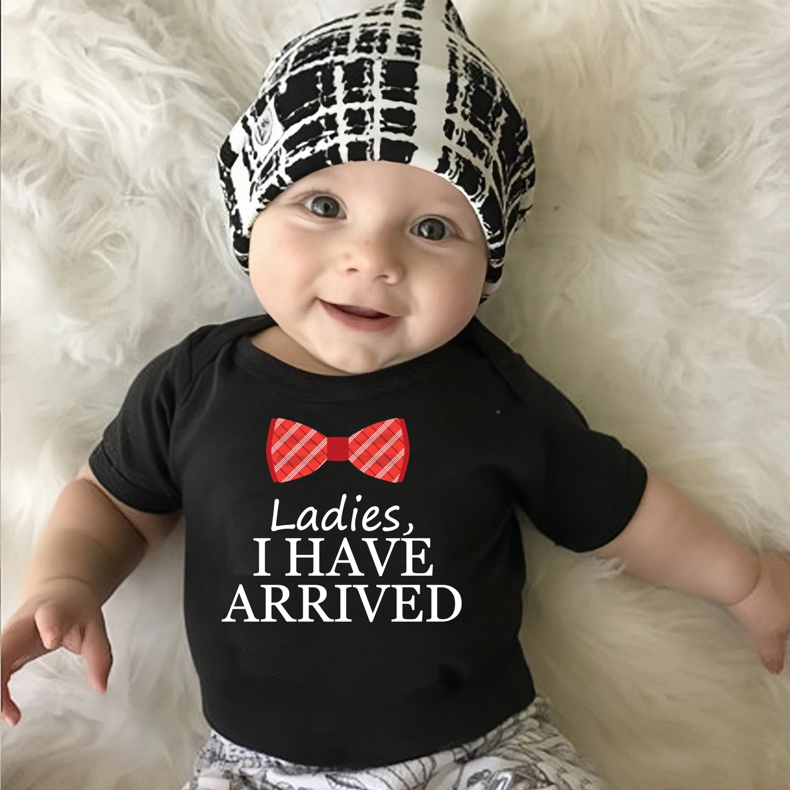 

Ladies I Have Arrived Infant Bodysuits Funny Baby Romper Cotton Jumpsuit Outfits Onesies Short Sleeve Boys Girls Clothes