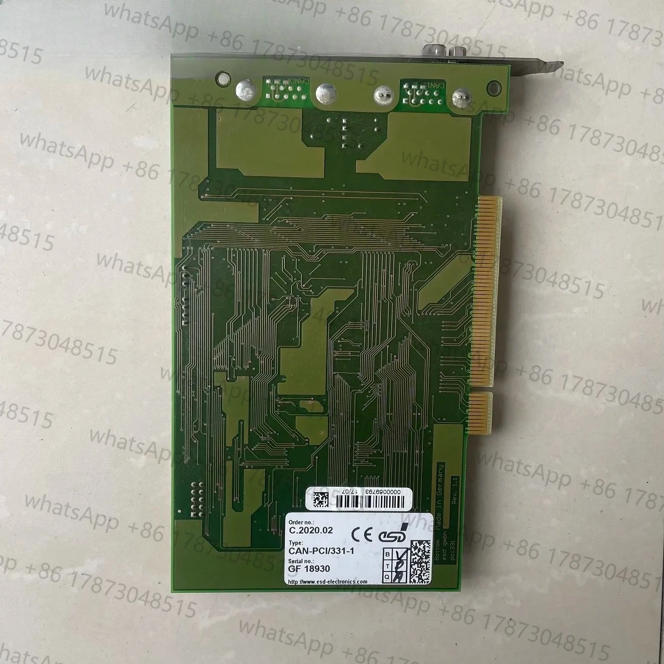 

CAN-PCI/331-1 ESD Data Acquisition Card C