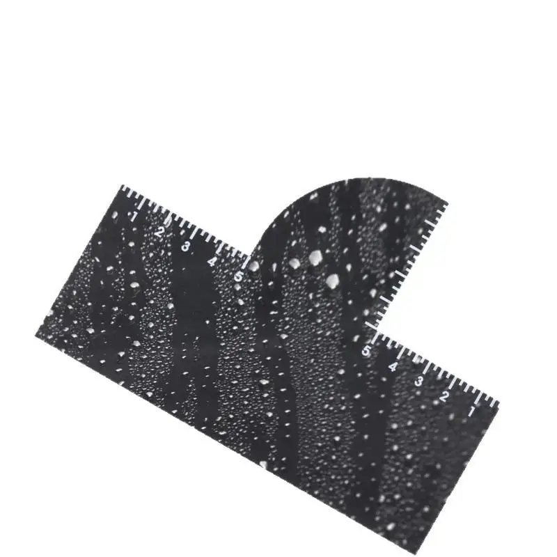 Hairline Beard Shaping Guide Card Professional Lineup Tool Universal Size for All Face Shapes Men Grooming