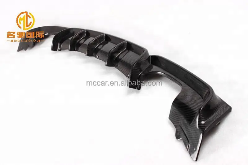 For BMW 3 series F30 Rear Diffuser Carbon fiber MP style Quad Exhaust Rear Diffuser Rear bumper