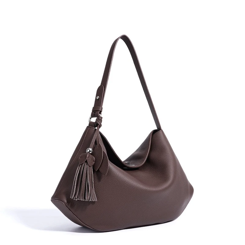 Jonlily Women Genuine Leather Shoulder Bag Female Fashion Handbag Totes High Capacity Commuter Bag Small Daybag Purse -KG1957