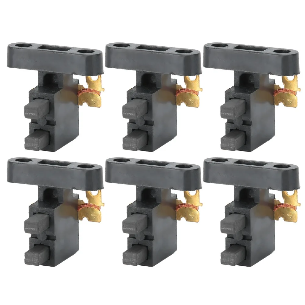 10PCS Black Carbon Brush Assembly Universal Plastic Carbon Brush Holder 5-8KW Compatible 188F/190F Model Generator Tool