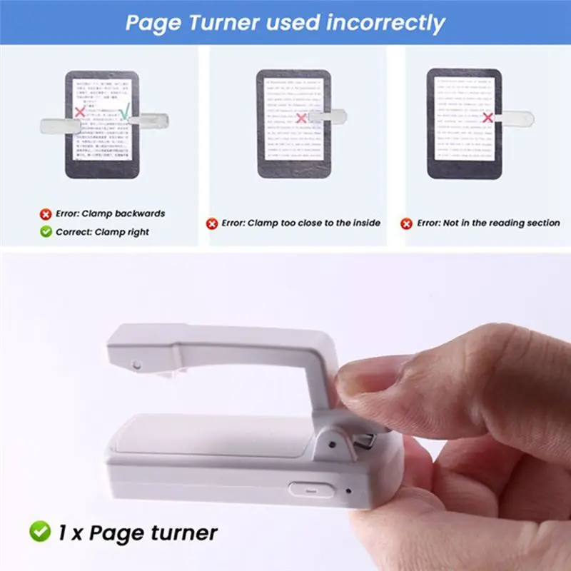 AYHF Remote Control Page Turner Ring For Kindle Paperwhite Oasis, Bluetooth E-Reader Controller,Camera Shutter D07 Pro