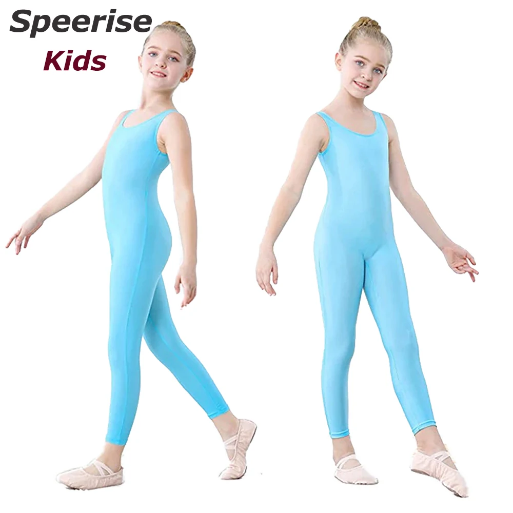 

Speerise Kids Sleeveless Unitard Spandex Art Gymnastics Dancewear Jumpsuits Ballet Dance Costumes For Girls Nylon Classic Boys