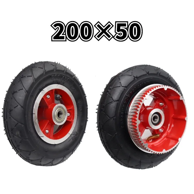 8 inch 200 x 50 inner and outer tires electric scooter Little Dolphin electric scooter front and rear wheel pulley