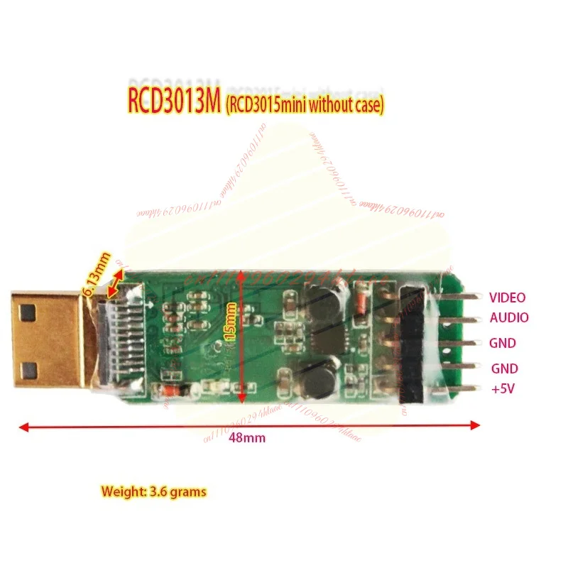 RCD3015mini FPV Micro HDMI To AV Converter Board Set with AV Cable, PAL/NTSC, for Sony NEX Series Cameras (RCD3013M)