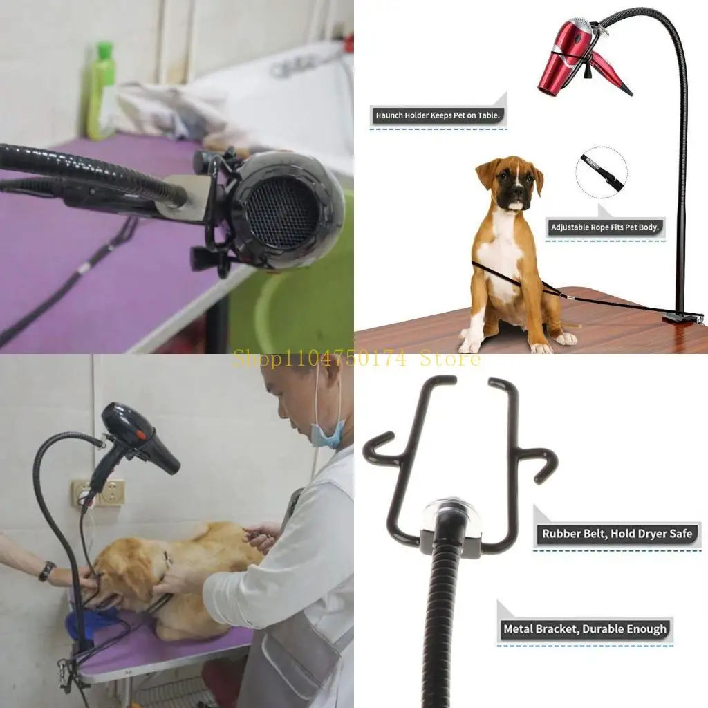 Haustier-Haartrockner-Halter, freihändiger Haustier-Haartrockner-Ständer für den Pflegesalon, Top-Verkauf