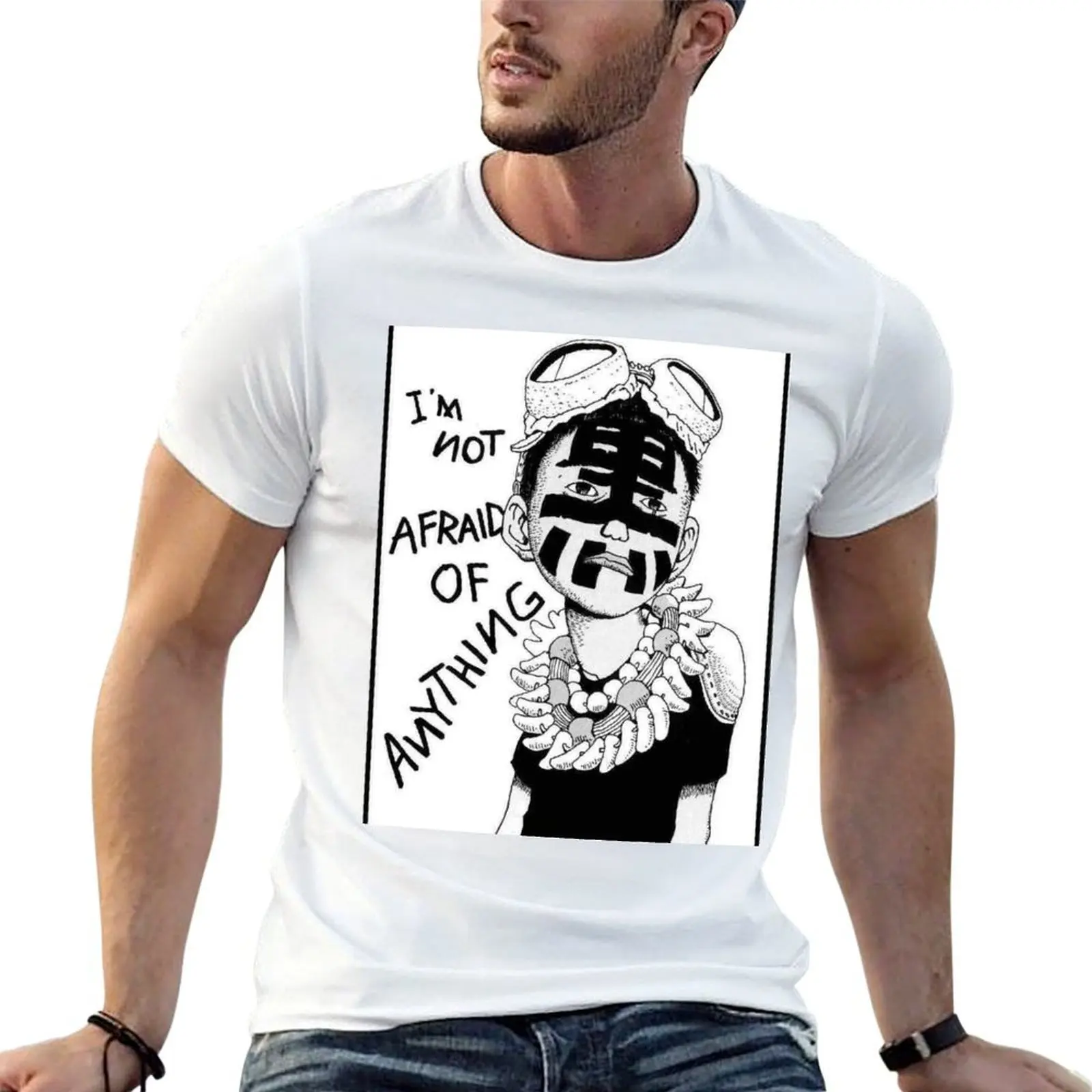 Para camiseta de gran tamaño para hombre, camiseta de algodón, camisetas Tekkon para hombre, camisetas de anime de algodón Kinkreet