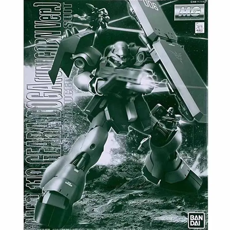 

High quality Bandai Original GUNDAM MG 1/100 GEARA DOGA UNICORN Anime Action Assembly Figure Model Toy Gift