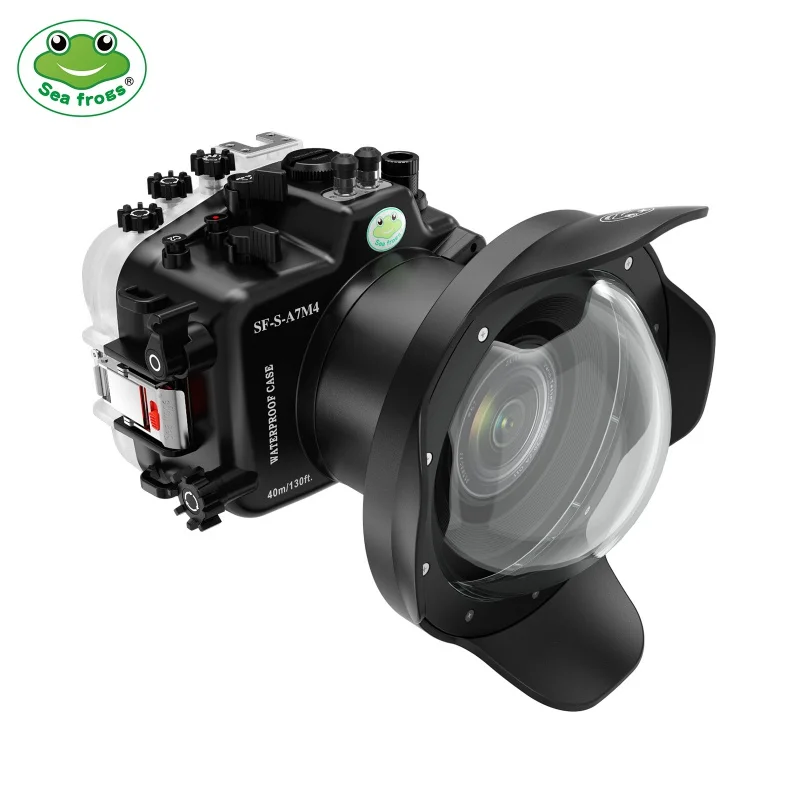 

Seafrogs 40Meter Waterproof Camera Diving Case With Dome Port Fisheye For Sony A7M4 A7IV A7 IV Photography Equipment Underwater