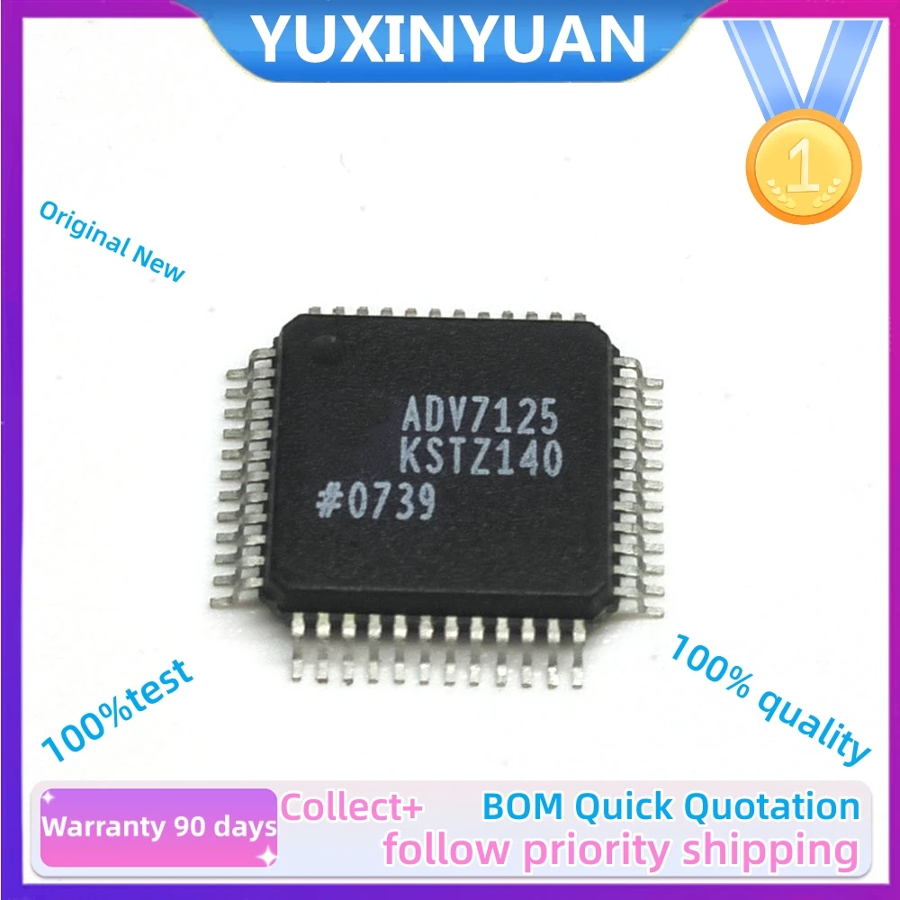 Brand new original  ADV7125 ADV7125KSTZ50 ADV7125KST50digital to analog converter   LQFP-48 new original